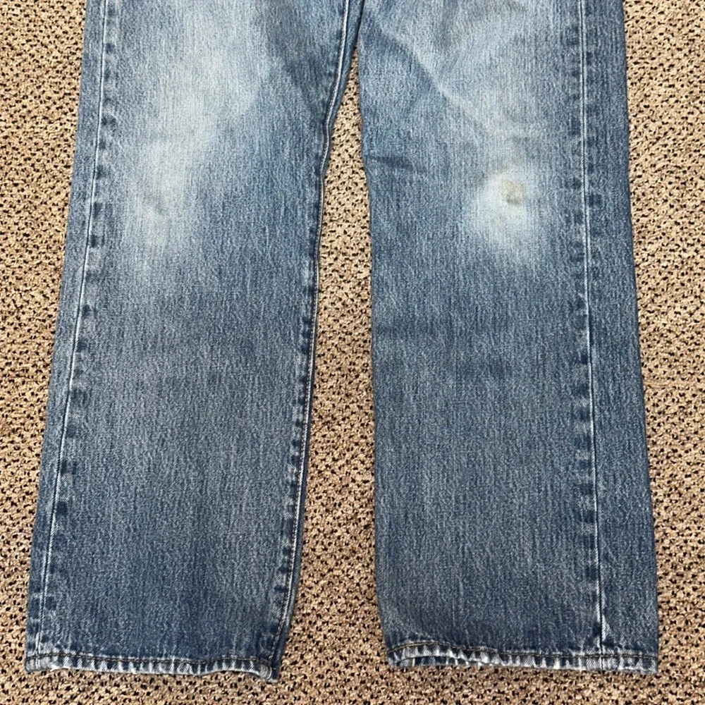 Levis 501 Original Fit Mens Blue Denim Straight Leg Button Fly Jeans W33 L29